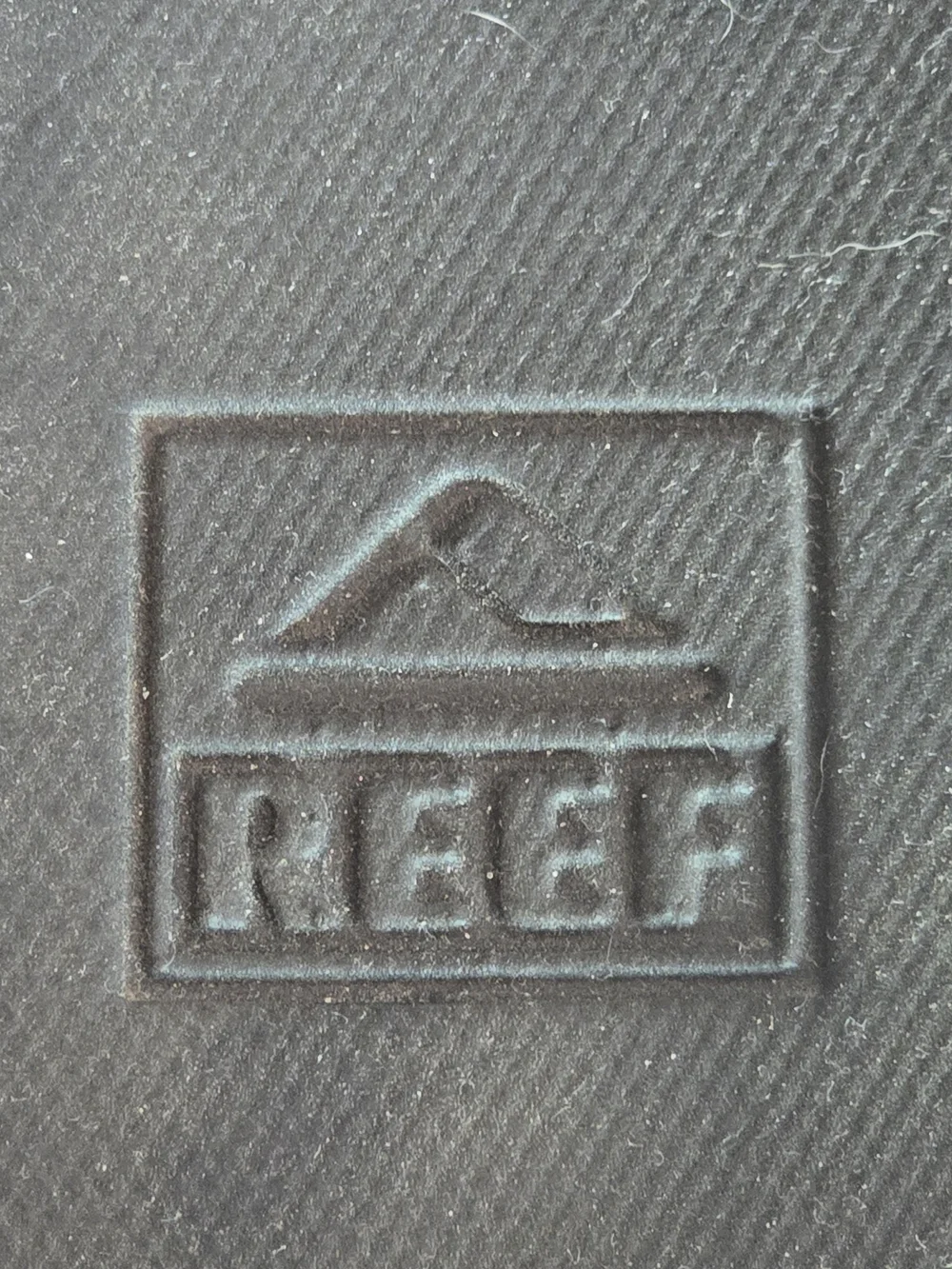 Reef Black Embossed Logo Flip-Flops
